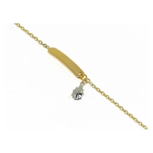 callegaro1964 Bracciale bimbo/bimba con piastrina e coccinella oro giallo Clearance