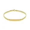 callegaro1964 Bracciale Grumette Con Targa In Oro Giallo 18kt Outlet