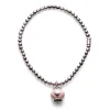 chantecler Bracciale in argento con ciondolo campanella micro in argento con smalto rosa Sale