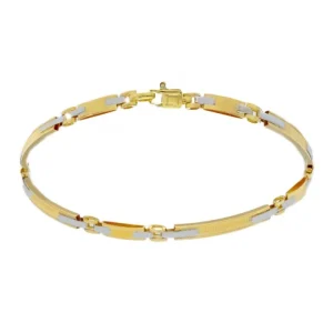 callegaro1964 Bracciale uomo oro giallo e bianco Clearance