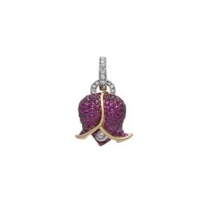 chantecler Campanella media oro rosa 18kt diamanti e zaffiri rosa Best