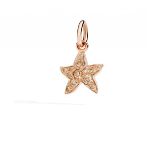 dodo Charm Stellina In Oro Rosa Con Diamanti Brown Outlet