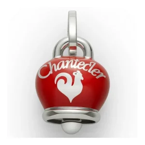 chantecler Ciondolo Campanella Grande in argento e smalto rosso Discount