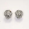 damiani Orecchini Chignon in oro bianco e diamanti Outlet