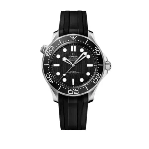 omega Seamaster Diver 300M 42 mm, Acciaio su Cinturino in caucciù Hot